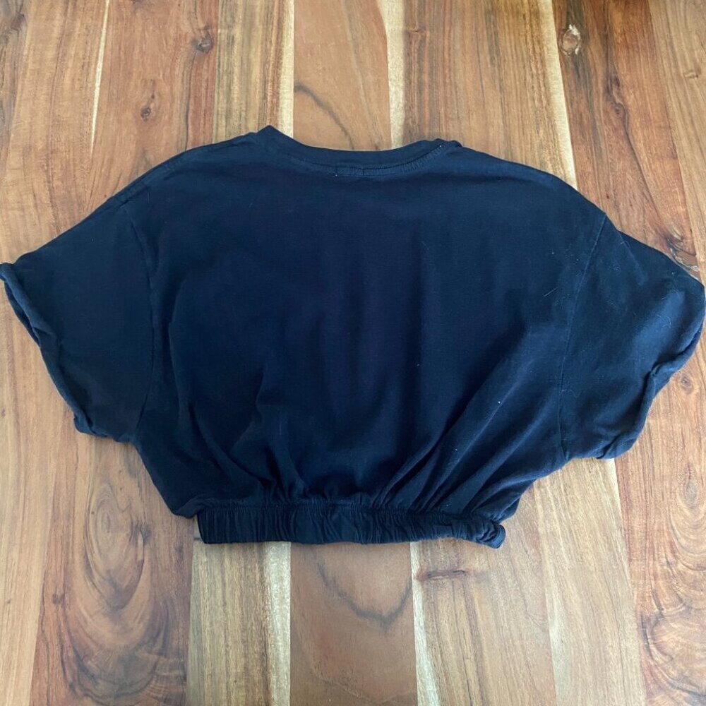 Garage Elastic Waist Black Crop Top Size XS - Picture 5 of 5